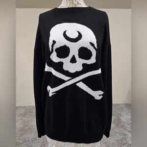 Killstar "2 The Bone" Knit Unisex Sweater Sz M Oversize fit